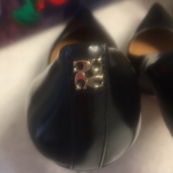 COACH pointed black leather heels 7.5 - Picture 5 of 6